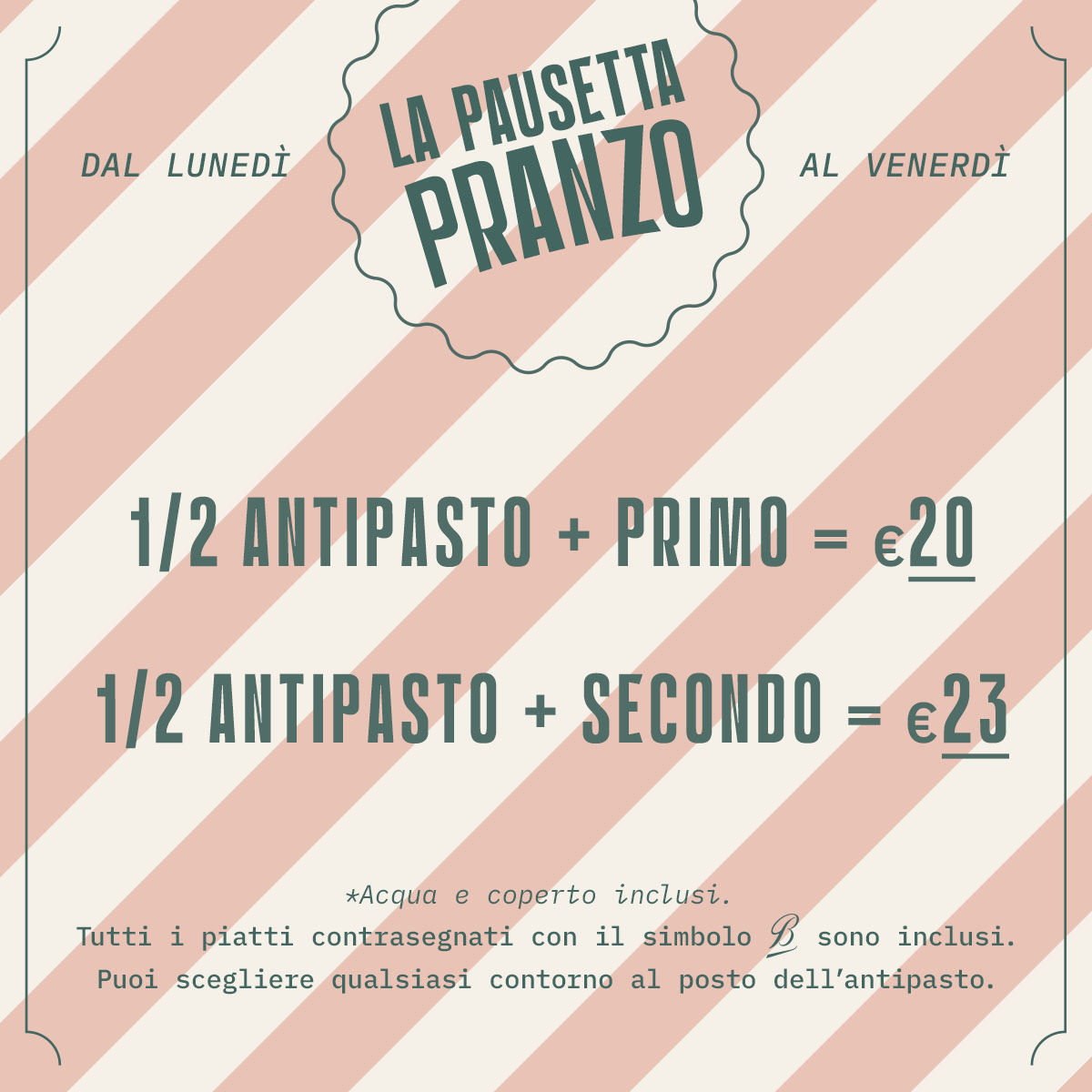 Promo Pausetta Pranzo Bavetta
